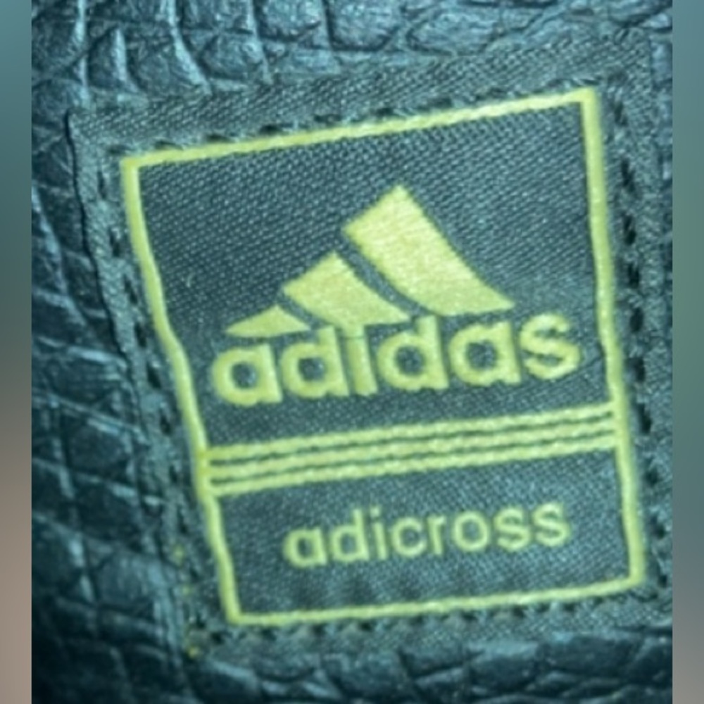 ADIDAS ADICROS  - LEA BLACK/WHITE F33778 BLACK LEATHER GOLF SPIKELESS - Picture 7 of 8